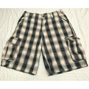 DITCH PLAINS MENS COTTON CARGO SHORTS SIZE 34  WAIST 32 IN